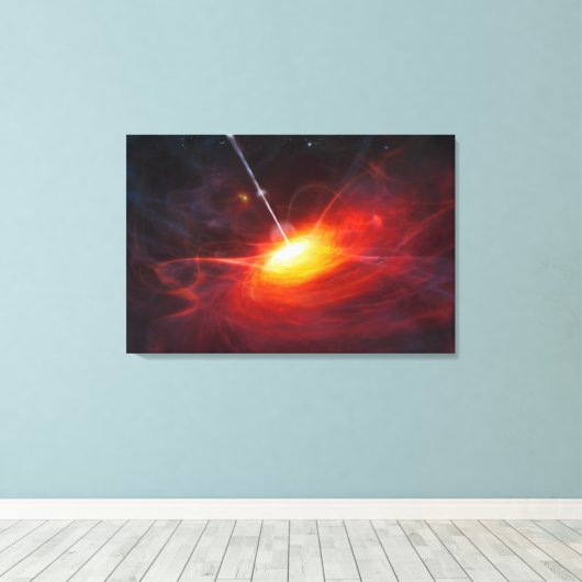 Quasars. Canvas Afdruk (Insitu (Houten vloer))