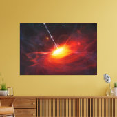 Quasars. Canvas Afdruk (Insitu (Woonkamer))