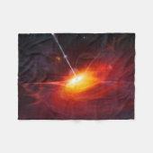 Quasars. Fleece Deken (Voorkant (Horizontaal))