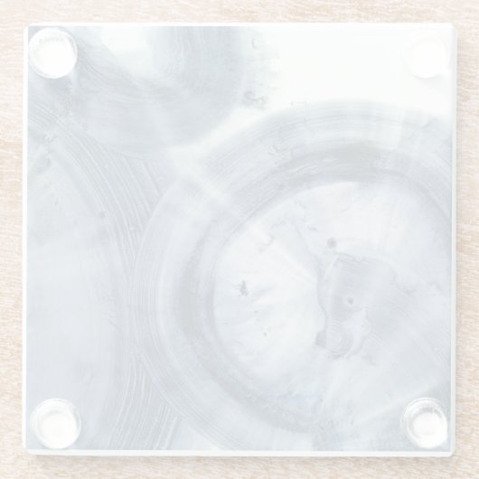 Quasars - Inky Blue Circles Glazen Onderzetter (Achterkant)