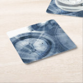 Quasars - Inky Blue Circles Kartonnen Onderzetters (Schuin)