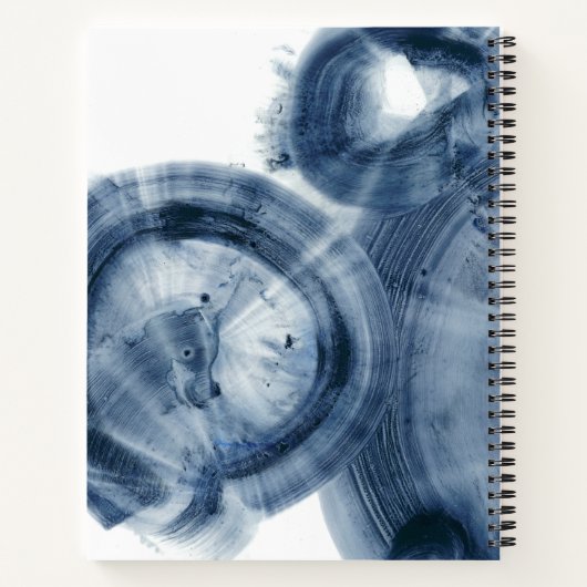 Quasars - Inky Blue Circles Notitieboek (Achterkant)