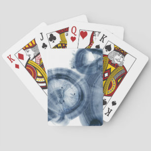 Quasars - Inky Blue Circles Pokerkaarten