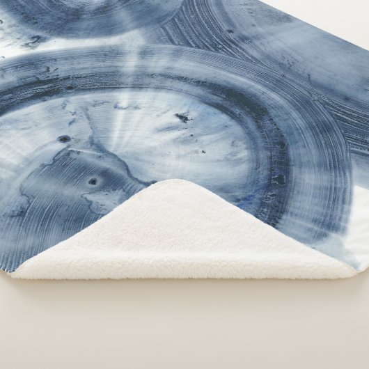 Quasars - Inky Blue Circles Sherpa Deken (3/4)