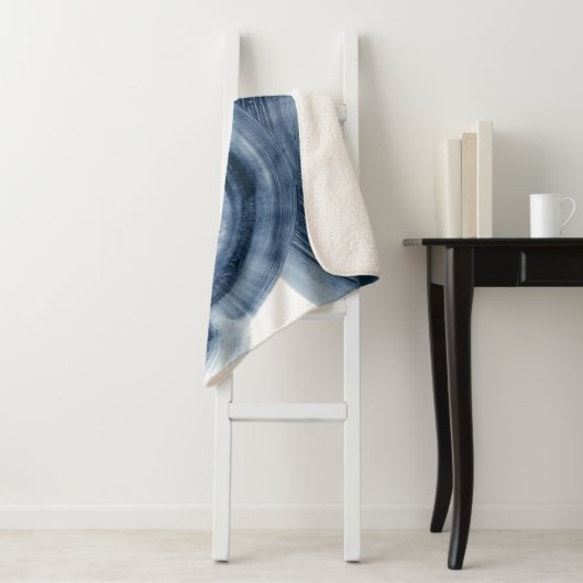 Quasars - Inky Blue Circles Sherpa Deken (In situ)