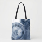 Quasars - Inky Blue Circles Tote Bag (Voorkant)