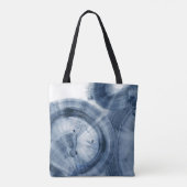 Quasars - Inky Blue Circles Tote Bag (Achterkant)