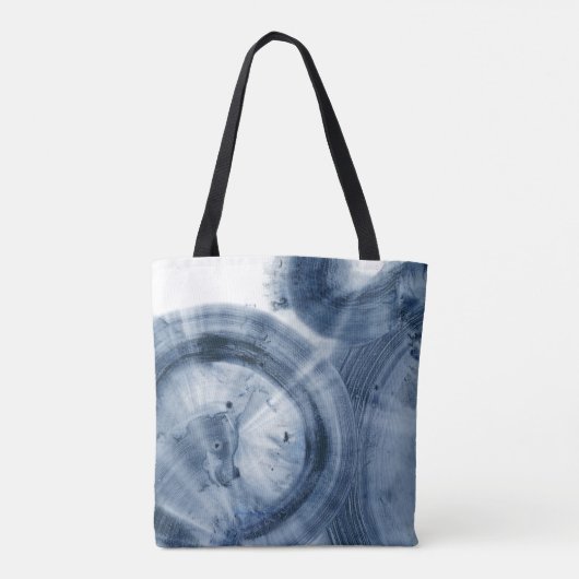 Quasars - Inky Blue Circles Tote Bag (Achterkant)