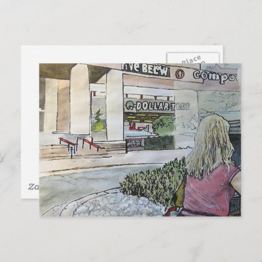 Quasi-Oriental Rock Garden Briefkaart (Voorkant / Achterkant)