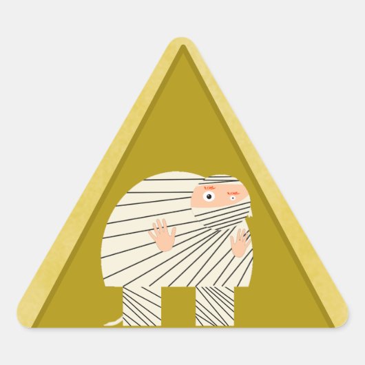Quasimodo als een mummie sticker (Voorkant)