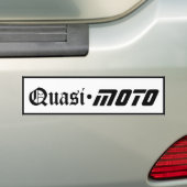 QuasiMOTO-Bumpersticker Bumpersticker (Op auto)