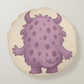 Quassel Kissen – Das gesprächige ADHS-Monster Rond Kussen (Achterkant)