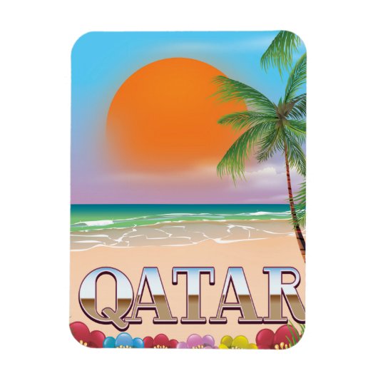 Quatar-reisposter Magneet (Verticaal)