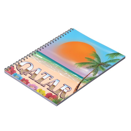 Quatar-reisposter Notitieboek (Linkerzijde)