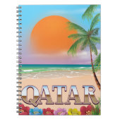 Quatar-reisposter Notitieboek (Voorkant)