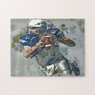 Quaterback American Football. Legpuzzel