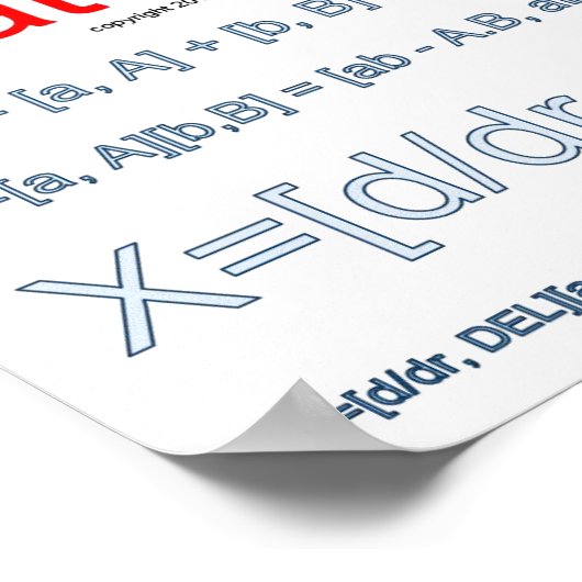 Quaternionwiskunde Poster (Hoek)