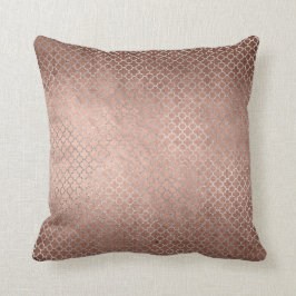 Quatrefoil Art Deco Roze Rose Gold Powder Glam Kussen