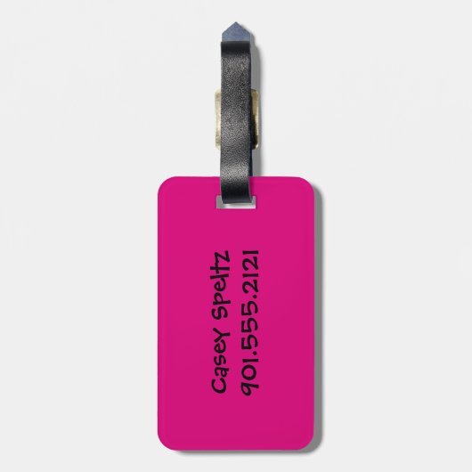 Quatrefoil Bagagelabel (Achterkant verticaal)