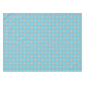 Quatrefoil blauw en grijs tafelkleed (Voorkant (Horizontaal))