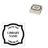 Quatrefoil Boek Bord - Bibliotheek Rubberstempel (Gestempeld)