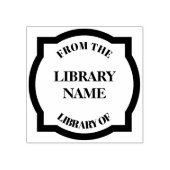 Quatrefoil Boek Bord - Bibliotheek Rubberstempel (Afrduk)