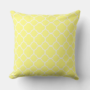 Quatrefoil Butter Yellow Home Decor Stijlvol Katoe Kussen