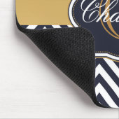 Quatrefoil Chevron Monogram Muismat (Hoek)
