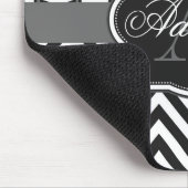 Quatrefoil Chevron Monogram Muismat (Hoek)