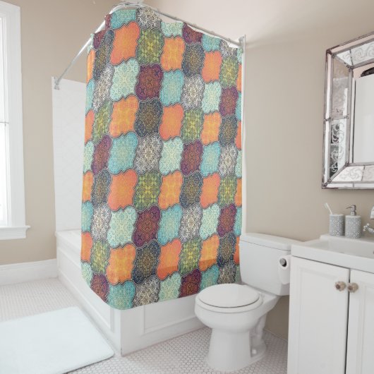 Quatrefoil Douchegordijn (In situ)