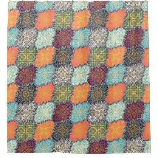 Quatrefoil Douchegordijn (Voorkant)