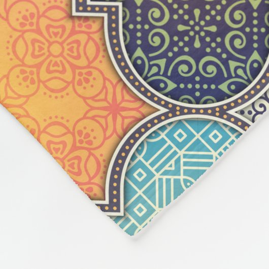 Quatrefoil Fleece Deken (Hoek)