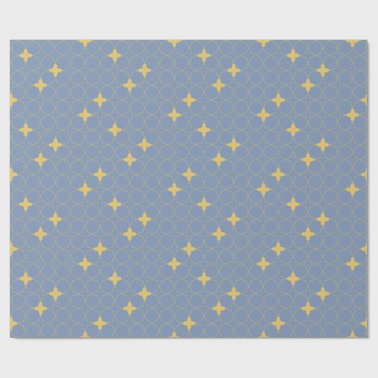 Quatrefoil Geometric Pattern Wrapping Paper Cadeaupapier (Vlak)
