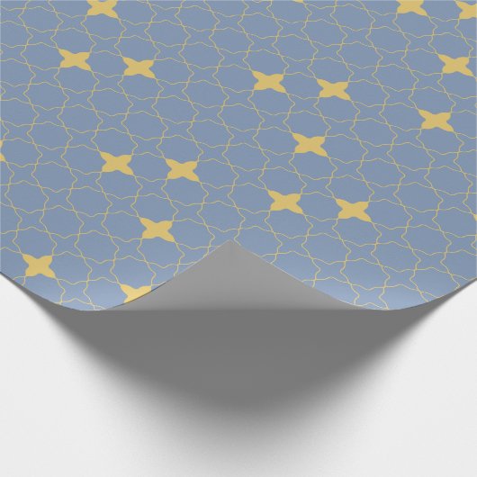 Quatrefoil Geometric Pattern Wrapping Paper Cadeaupapier (Hoek)