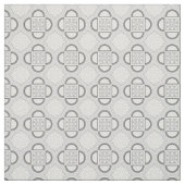Quatrefoil Grijze Stof (Swatch)