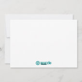 Quatrefoil Holiday Fotokaart Feestdagenkaart (Achterkant)