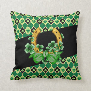 Quatrefoil Irish Shamrocks 2 Kussen