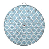 Quatrefoil Lattice Trellis Patroon Elke kleur Dartbord (Voorkant)