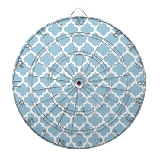 Quatrefoil Lattice Trellis Patroon Elke kleur Dartbord (Voorkant)