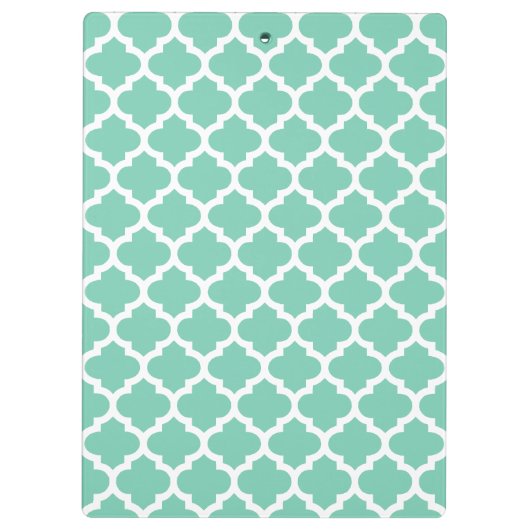 Quatrefoil Lattice Trellis Patroon Elke kleur Klembord (Achterkant)