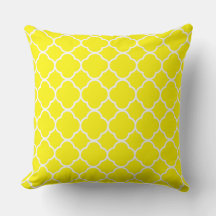 Quatrefoil Lemon Geel Wit Huis Decor Schattige