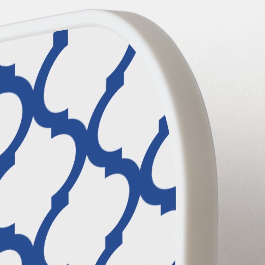 Quatrefoil Lobster Monogram Pickleball Paddle (Links Detail)