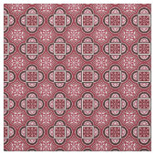 Quatrefoil Marsala Red Fabric 2 Stof (Swatch)