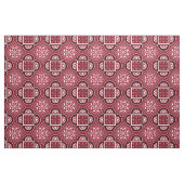 Quatrefoil Marsala Red Fabric Stof (Fat Quarter)