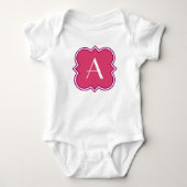 Quatrefoil met Monogram Romper (Voorkant)
