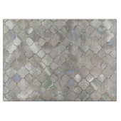 Quatrefoil Moroccan Pattern Moeder van Pearl Snijplank (Voorkant)