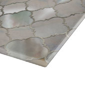 Quatrefoil Moroccan Pattern Moeder van Pearl Snijplank (Hoek)
