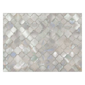 Quatrefoil Moroccan Pattern Moeder van Pearl Tafelkleed (Voorkant (Horizontaal))