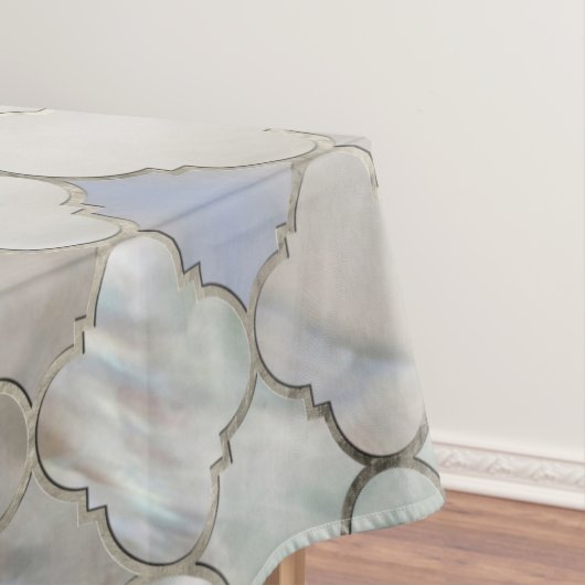 Quatrefoil Moroccan Pattern Moeder van Pearl Tafelkleed (Voorbeeld)