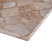 Quatrefoil Moroccan Pattern Pastel Quartz Snijplank (Hoek)